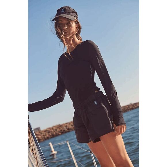 Free People Movement In The Wild Orange Cayanne Shorts Small NWOT - Picture 6 of 8